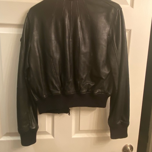 Moto style leather jacket - Picture 2 of 4